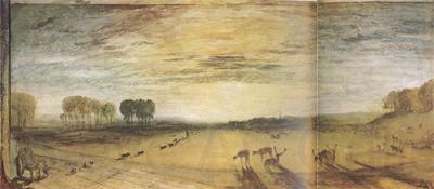 Joseph Mallord William Turner Petworth Park.Tillington Church in the distance.Ca (mk31)